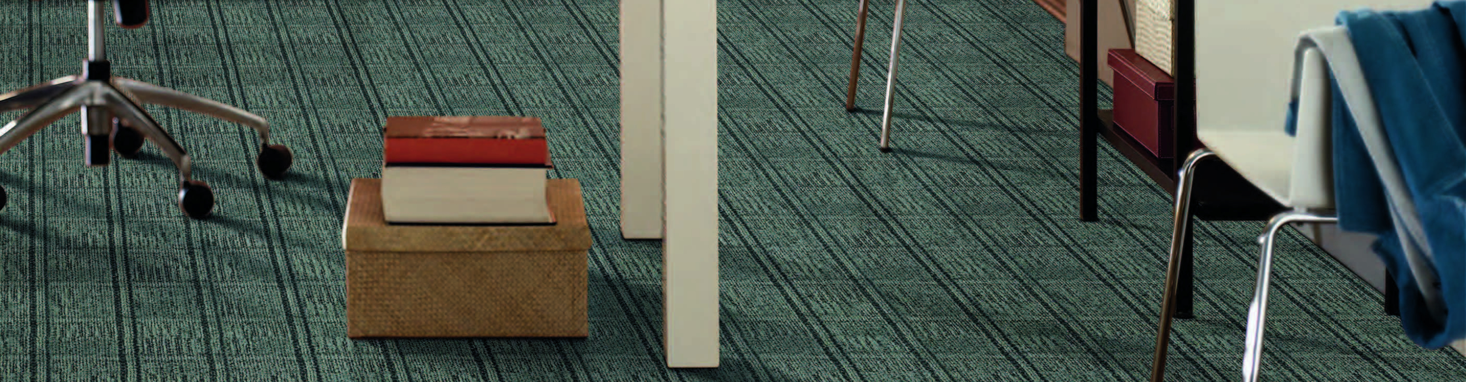 Patterned teal commercial carpet flooring in Bozeman, MT 